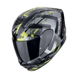 Casque Intégral SCORPION EXO-391 CLUTTER Noir-Jaune fluo