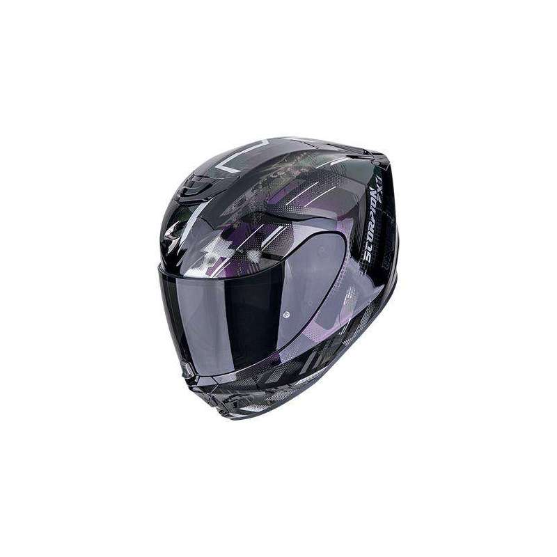 Integralhelm SCORPION EXO-391 CLUTTER Schwarz-Chamäleon
