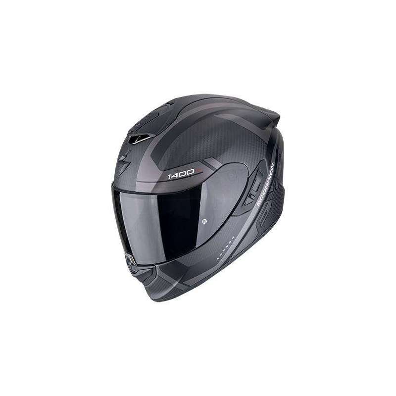 Integralhelm SCORPION EXO-1400 EVO II CARBON AIR ENKO Mattschwarz-Silber