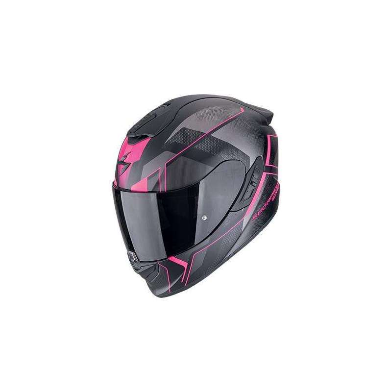 Casque Intégral SCORPION EXO-1400 EVO II AIR INTENSIO Noir mat-Rose Casque Intégral SCORPION EXO-1400 EVO II AIR INTENSIO Noir mat-Rose