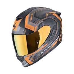 Integralhelm SCORPION EXO-1400 EVO II AIR LINART Mattschwarz-Orange