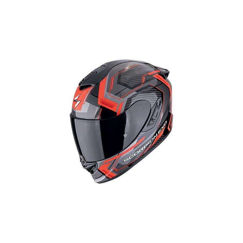 Integralhelm SCORPION EXO-1400 EVO II AIR LINART Schwarz-Rot