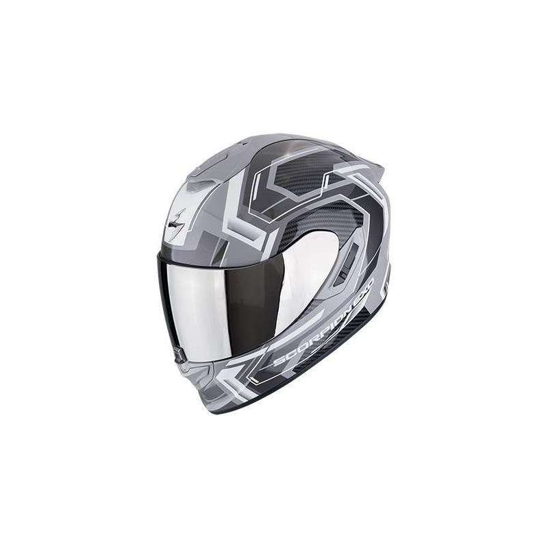 Integralhelm SCORPION EXO-1400 EVO II AIR LINART Grau-Weiss