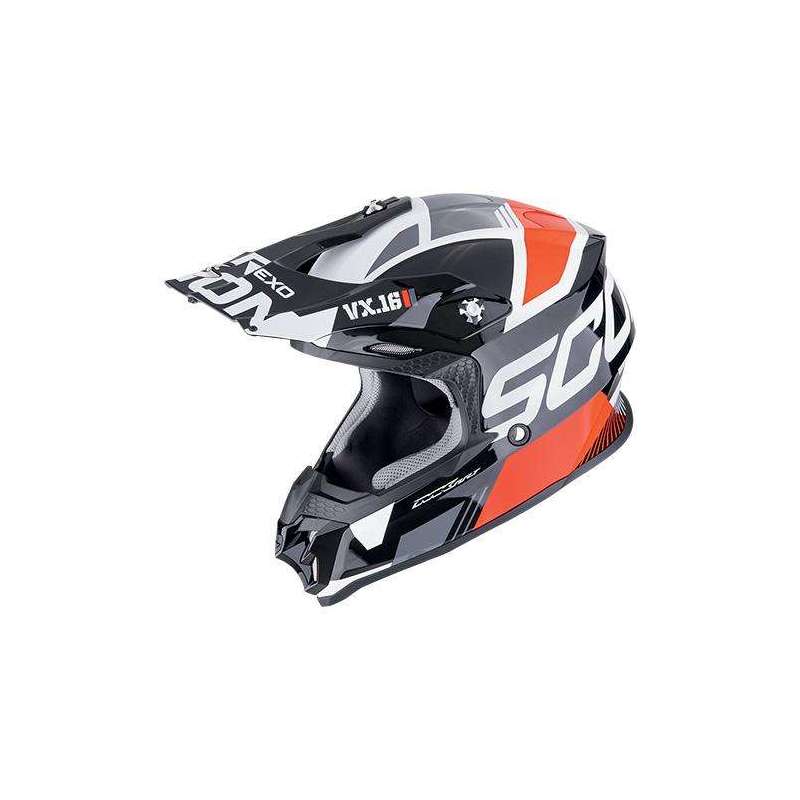 Cross-Helm SCORPION VX-16 EVO AIR ANALOG Schwarz-Rot