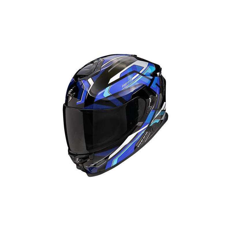 Integralhelm SCORPION EXO-GT SP AIR AUGUSTA Schwarz-Grau-Blau