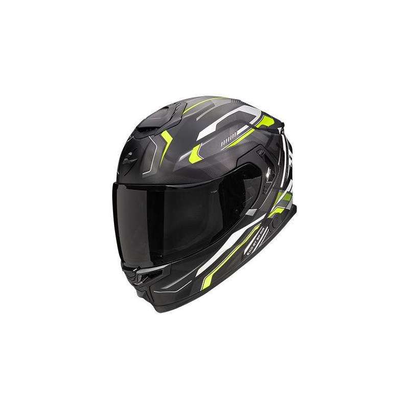 Casque Intégral SCORPION EXO-GT SP AIR AUGUSTA Noir Mat-Gris-Jaune Fluo Casque Intégral SCORPION EXO-GT SP AIR AUGUSTA Noir Mat-Gris-Jaune Fluo