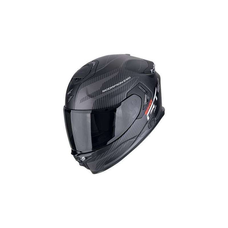 Integralhelm SCORPION EXO-GT SP AIR FLEX Mattschwarz-Silber