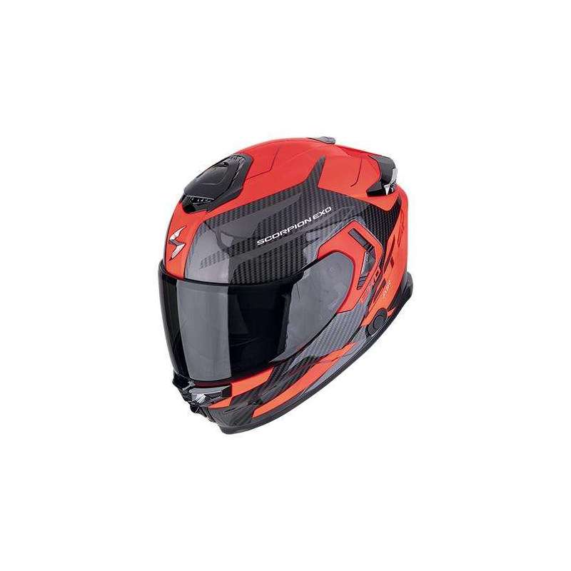 Integralhelm SCORPION EXO-GT SP AIR FLEX Schwarz-Rot Fluo
