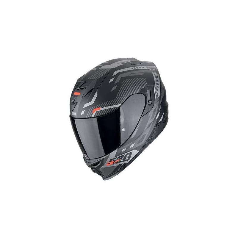 Casque Intégral SCORPION EXO-520 EVO AIR RANKA Noir mat-Argent-Rouge Casque Intégral SCORPION EXO-520 EVO AIR RANKA Noir mat-Argent-Rouge