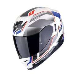 Integralhelm SCORPION EXO-520 EVO AIR LENA Perlweiß-Blau