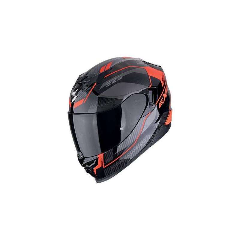 Casque Intégral SCORPION EXO-520 EVO AIR LENA Noir-Rouge Casque Intégral SCORPION EXO-520 EVO AIR LENA Noir-Rouge