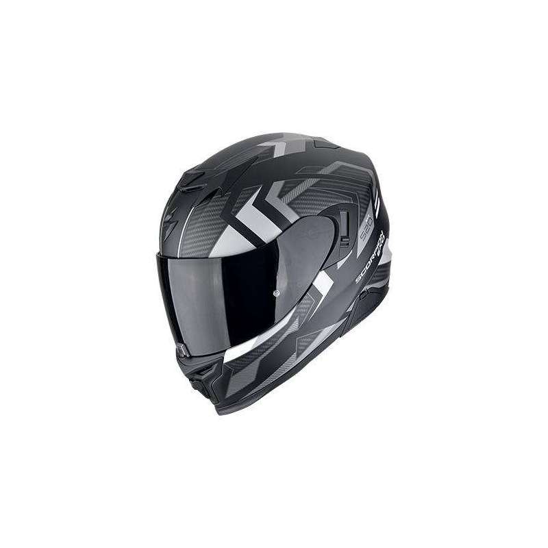 Casque Intégral SCORPION EXO-520 EVO AIR SENSUS Noir mat-Argent Casque Intégral SCORPION EXO-520 EVO AIR SENSUS Noir mat-Argent