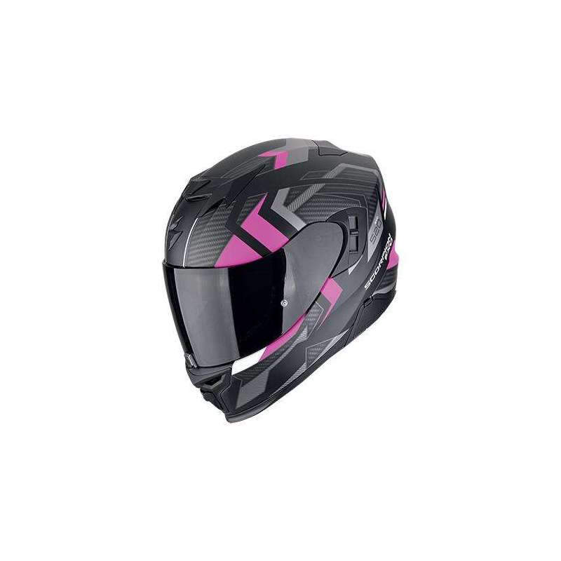 Casque Intégral SCORPION EXO-520 EVO AIR SENSUS Noir mat-Rose Casque Intégral SCORPION EXO-520 EVO AIR SENSUS Noir mat-Rose