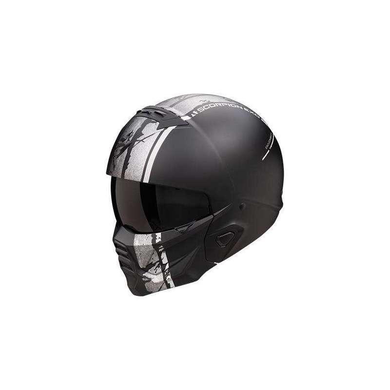 Modulohelm SCORPION EXO-COMBAT II LORD Mattschwarz-Silber Modulohelm SCORPION EXO-COMBAT II LORD Mattschwarz-Silber