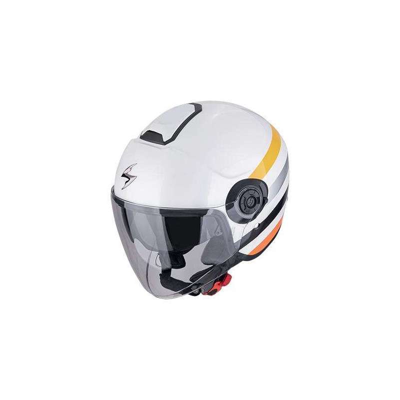 Casque Jet SCORPION EXO-CITY II BEE Blanc-Jaune Casque Jet SCORPION EXO-CITY II BEE Blanc-Jaune