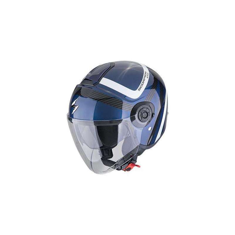 Casque Jet SCORPION EXO-CITY II RIVA Bleu-Noir Casque Jet SCORPION EXO-CITY II RIVA Bleu-Noir