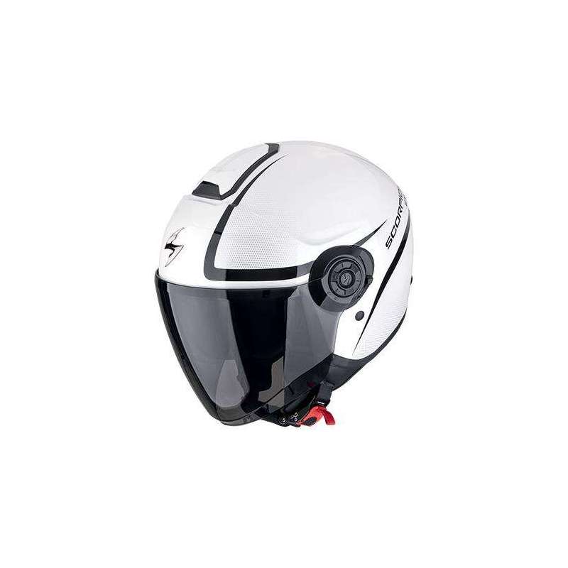Casque Jet SCORPION EXO-CITY II INTERCITY Blanc-Noir Casque Jet SCORPION EXO-CITY II INTERCITY Blanc-Noir