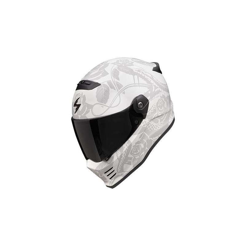 Casque Intégral SCORPION COVERT FX DRAGON Gris Clair Mat-Argent Casque Intégral SCORPION COVERT FX DRAGON Gris Clair Mat-Argent