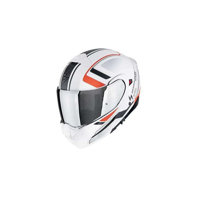 Casque Modulable SCORPION EXO-930 EVO ARDENS Blanc mat-Noir-Rouge Casque Modulable SCORPION EXO-930 EVO ARDENS Blanc mat-Noir-Rouge