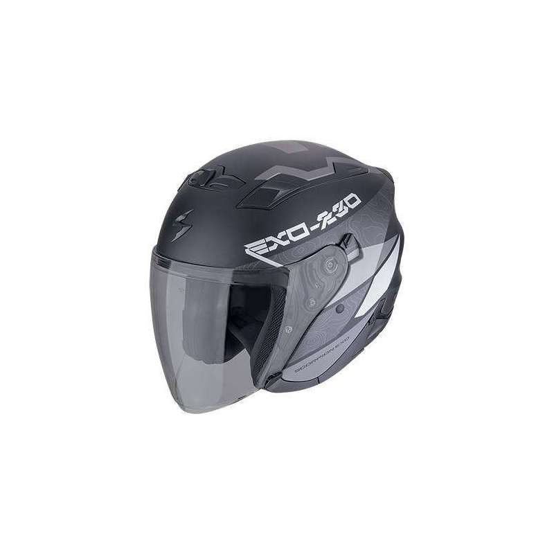 Casque Jet SCORPION EXO-230 BAND Noir mat-Argent Casque Jet SCORPION EXO-230 BAND Noir mat-Argent