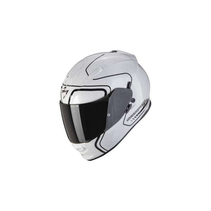 Casque Intégral SCORPION EXO-491 WEST Blanc-Noir Casque Intégral SCORPION EXO-491 WEST Blanc-Noir