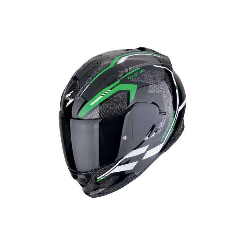 Casque Intégral SCORPION EXO-491 KRIPTA Noir-Vert-Blanc Casque Intégral SCORPION EXO-491 KRIPTA Noir-Vert-Blanc