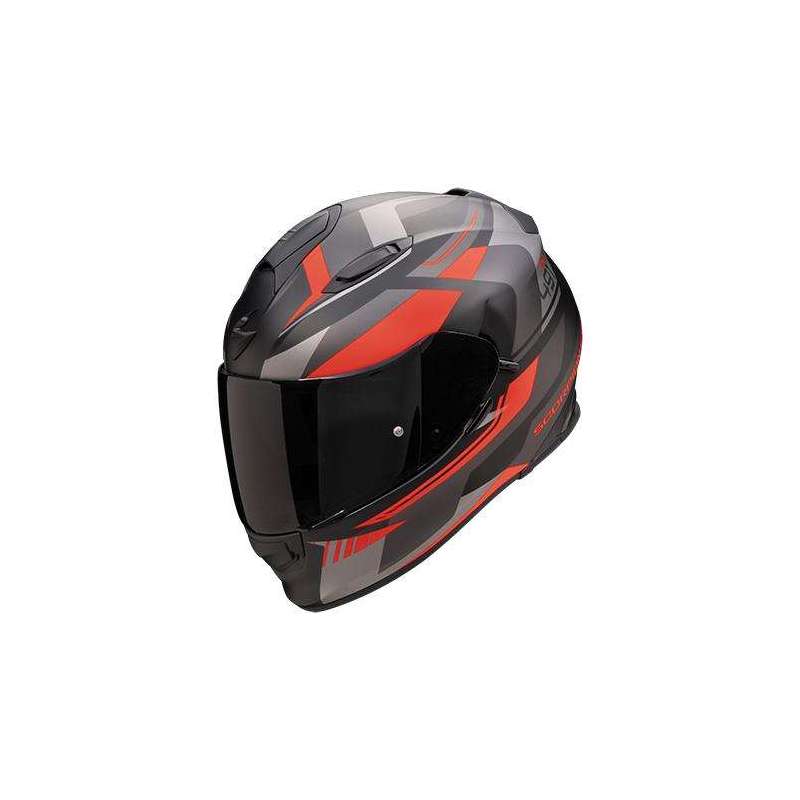 Casque Intégral SCORPION EXO-491 ABILIS Noir Mat-Argent-Rouge Casque Intégral SCORPION EXO-491 ABILIS Noir Mat-Argent-Rouge