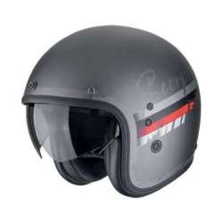 Casque Jet SCORPION BELFAST EVO ADONIS Argent mat-Rouge