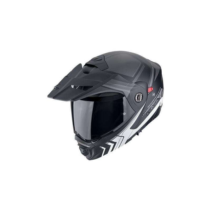 Casque Modulable SCORPION ADX-2 LEWIS Noir mat-Argent