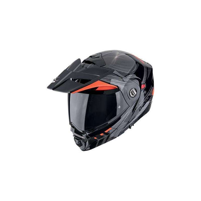 Modulierbarer Helm SCORPION ADX-2 LEWIS Mattschwarz - Rot