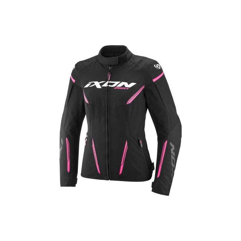 Veste Ixon Lady STRIKER 2 Textile Noir Rose vif