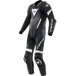 Combinaison Danese en cuir perf. 1Pc Laguna Seca 6 noir-blanc-anthr
