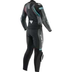 Danese 2Pc Lederkombi Fulminea schwarz-anthrazit-weiß