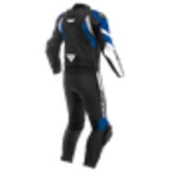 Combinaison Danese en cuir 2Pc Avro 4 noir-blanc-bleu
