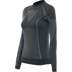 T-shirt fonctionnel Dainese LS Dry pour femmes noir-bleu
