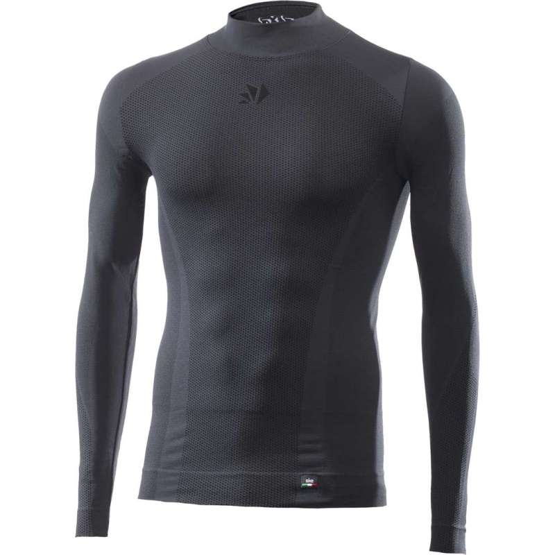 Funktionelles Langarmshirt SIXS TS3 V2 dunkelgrau-schwarz