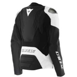 Damenjacke Dainese Leder Racing 5 schwarz-weiß