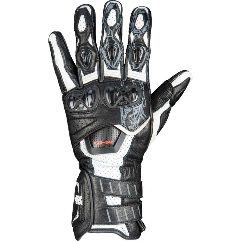 Gants IXS RS-200 3.0 blanc-noir