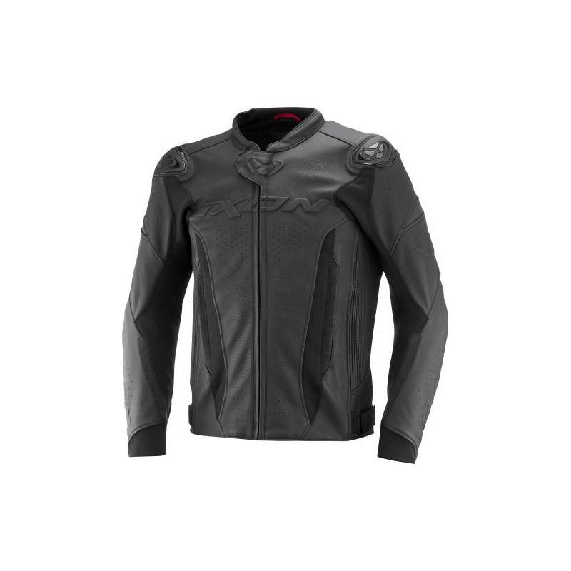 Veste IXON VORTEX 3 Cuir Noir-Noir