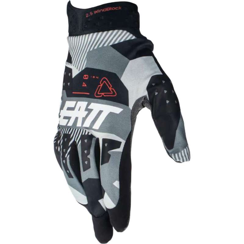 Gants Leatt  2.5 Windblock grey black white