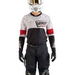 Jersey Leatt 4.5 Enduro ice black white grey