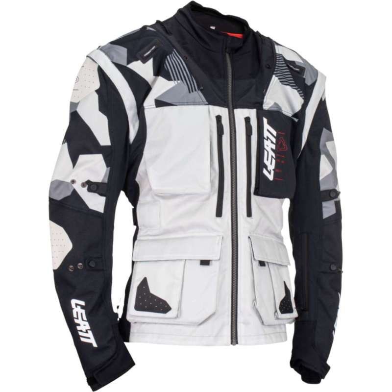 Jacke Leatt 5.5 Enduro Forge grey black red