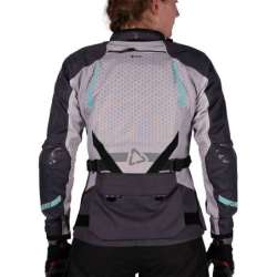 Veste Leatt ADV FlowTour 5.5 Women V25 gris foncé beige turquoise