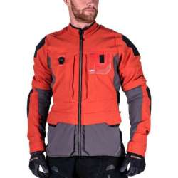 Jacke Leatt ADV Rally 5.5 V25 rot orange grau schwarz