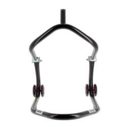 Béquille de stand avant sous té BIHR Home Track noir mat roues rose