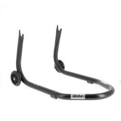 Béquille de stand arrière BIHR Home Track fixe supports en "V" noir mat roues noir