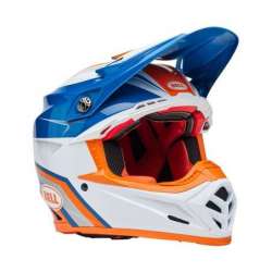Crosshelm BELL Moto-9S Flex - Merchant Gloss Orange/Blue