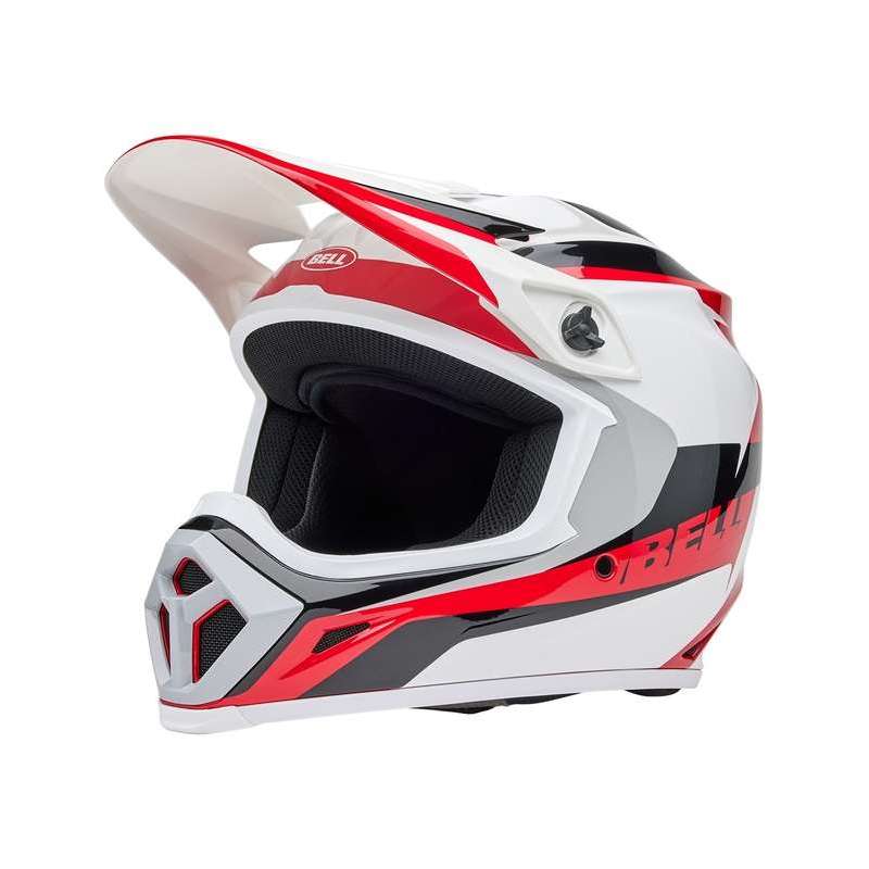 Cross-Helm BELL MX-9 Mips - Rift Gloss Red/White