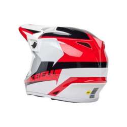 Casque Cross BELL MX-9 Mips - Rift Gloss Red/White