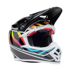 Cross Helm BELL Moto-9S Flex - Drift Gloss Black Multi